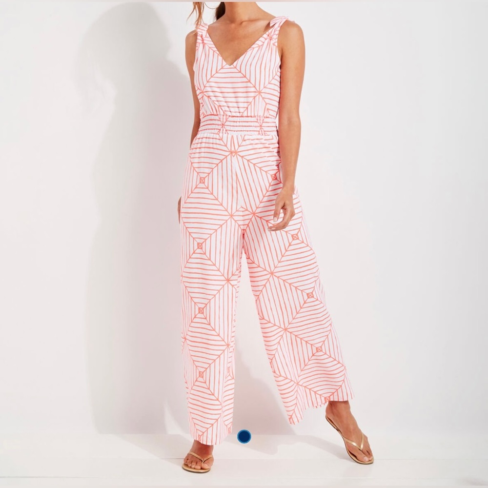 Vineyard Vines Canopy Geo Jumpsuit Gem